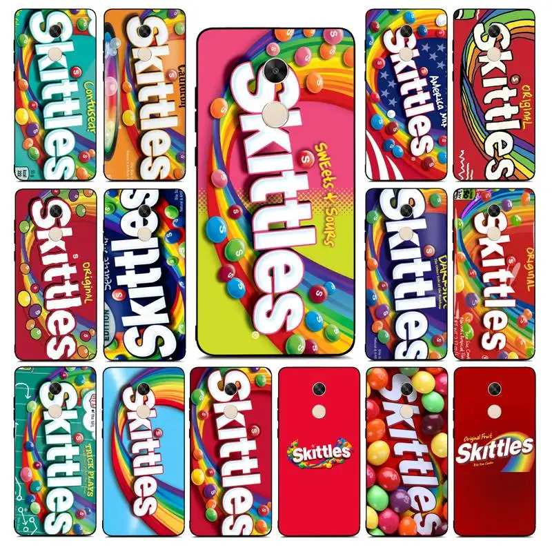 

Yinuoda Skittles Sweet Sour Fruit Candies Phone Case for Redmi Note 8 7 9 4 6 pro max T X 5A 3 10 lite pro