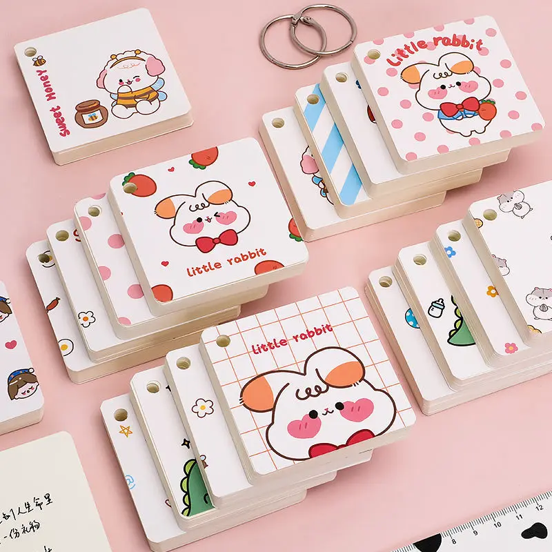 

Botebook Small Fresh Ring Buckle English Vocabulary Portable Pocket Manual Homework Libros Livros Livres Book Daily Copybook Art