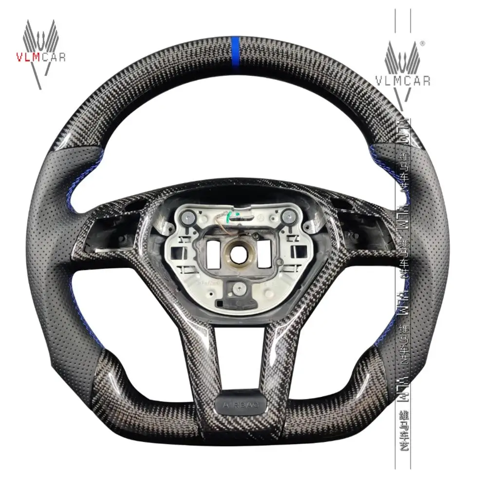 

VLMCAR Private Custom Carbon Fiber Steering Wheel For Mercedes Benz C-class W204 E-class W212 Car Accessories Led Performance