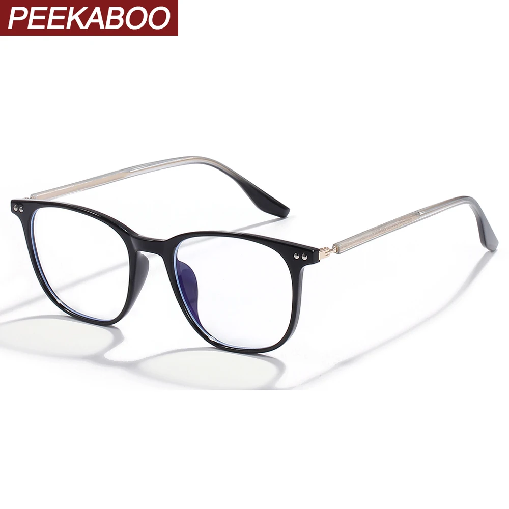 Мужские и женские квадратные очки Peekaboo tr90 конфетных цветов с защитой от