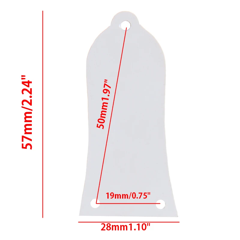 

3 Holes Bell Shape Plastic Bell Style Electric Guitar Truss Rod Cover For Gibson