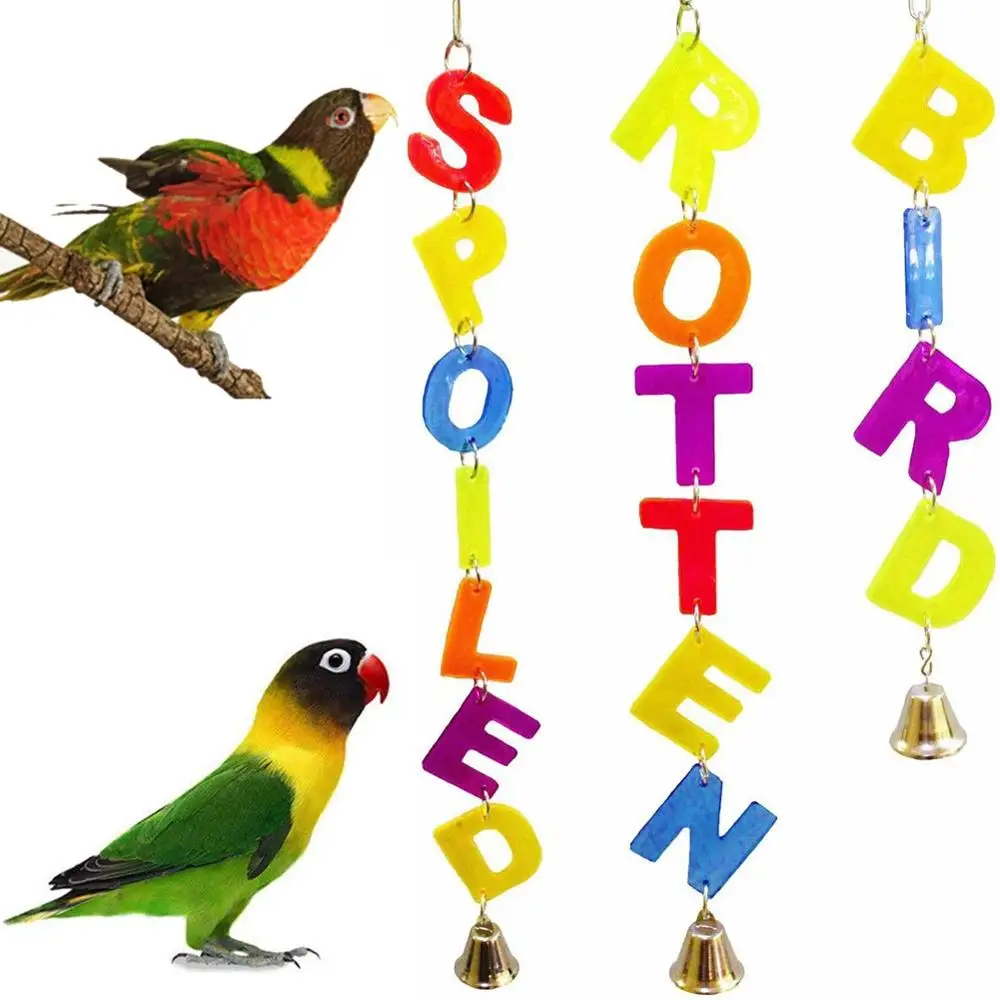 1 шт. игрушка попугай для животных кусающая птица буква разноцветный
