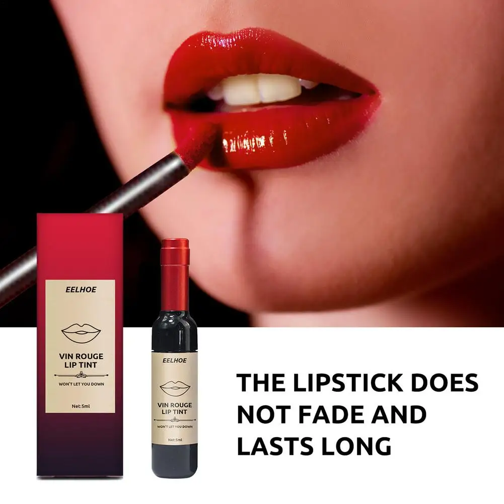 

6Color New Arrival Wine Red Korean Style Lip Tint Baby Pink Lip For Women Makeup Liquid Lipstick Lip Gloss Red Lips Cosmetic Hot