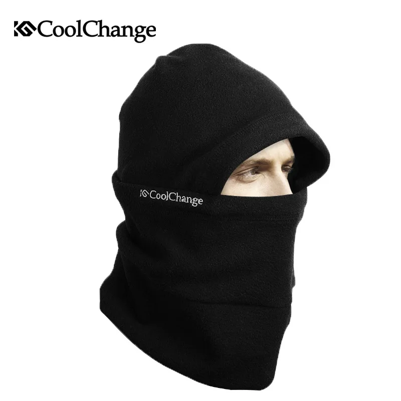 CoolChang Мужская и женская теплая зимняя маска для лица велосипедная шапка