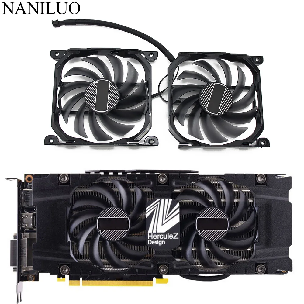 Кулер для видеокарты GeForce GTX CF 12915S 2 шт./компл. P104 100 1070Ti 1080Ti INNO3D 1070 1080 Ti Twin X2|Кулеры и