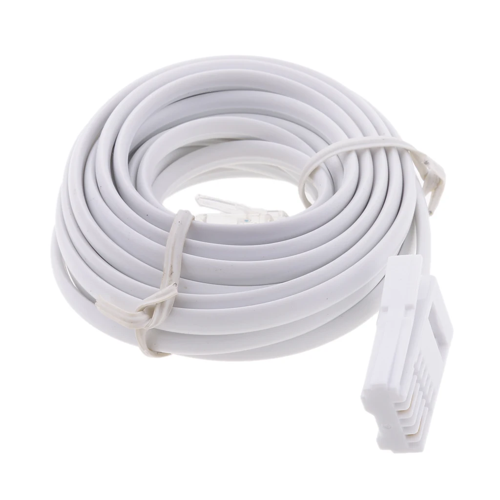

RJ11 UK Male To US Male Extention Cable Adapter 6P2C for Landline Telephone