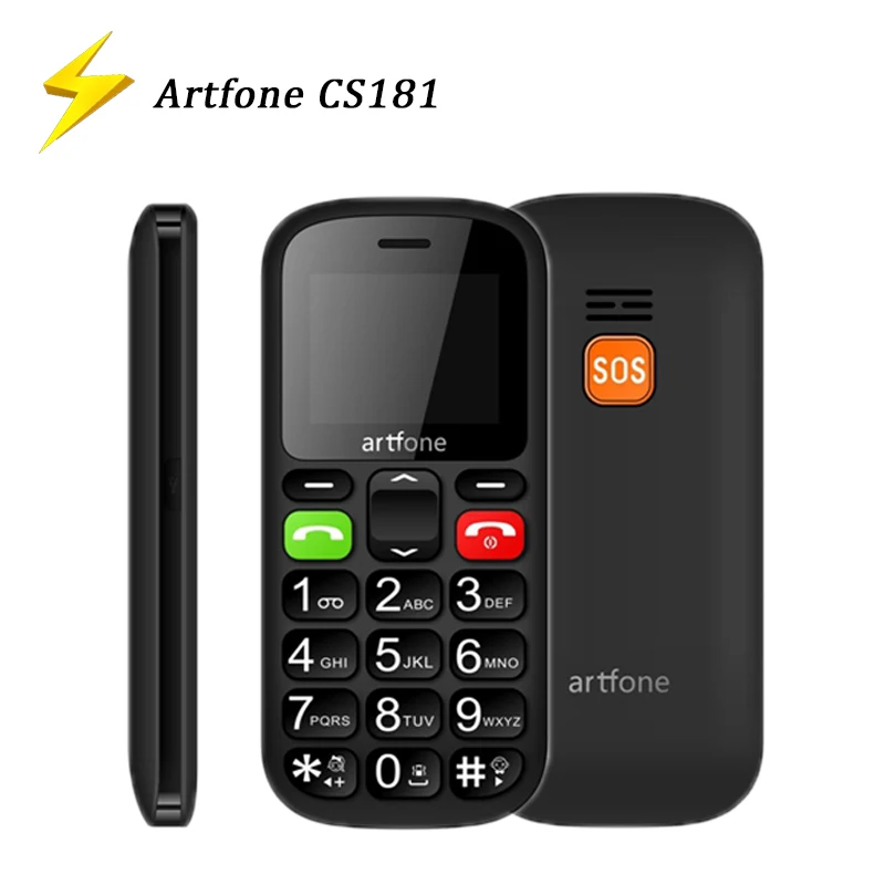 Большая кнопка мобильный телефон CS181 для людей пожилого возраста Artfone