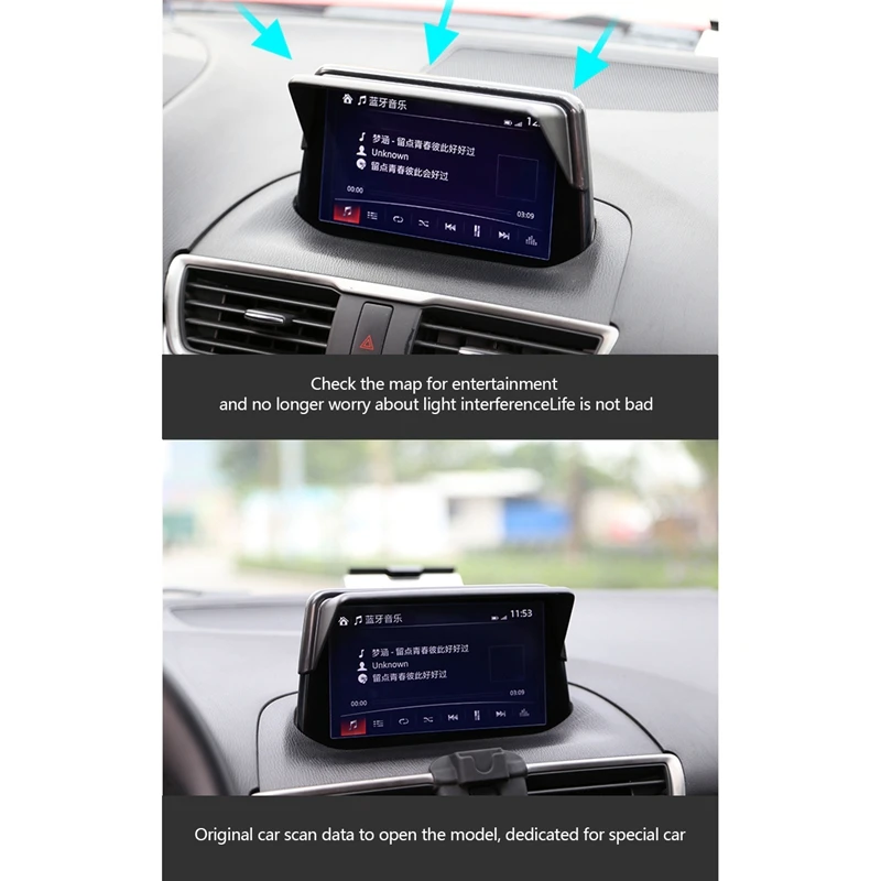Защита от солнца для проигрывателя GPS навигатора Mazda 3 2020 2019|Аксессуары GPS| |