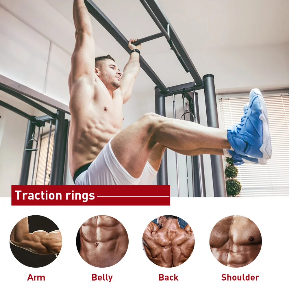 

1 Set Bicep Tension Bar Home Pulling Handle Bar High Down Rod Fitness Kit