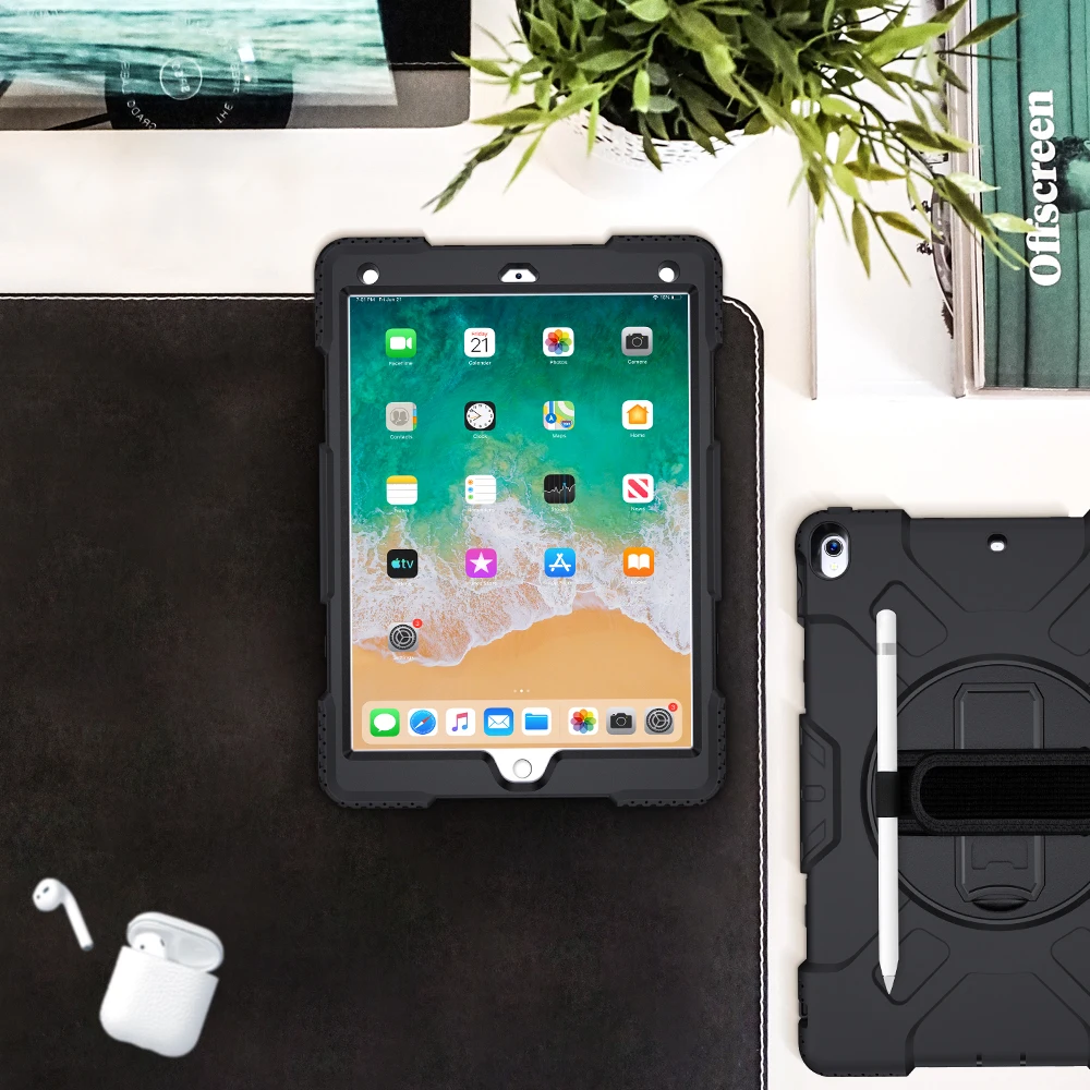 Чехол для iPad Pro 10 5 дюймов 2017 силиконовый чехол с карандашом и ремешком Air 3 2019