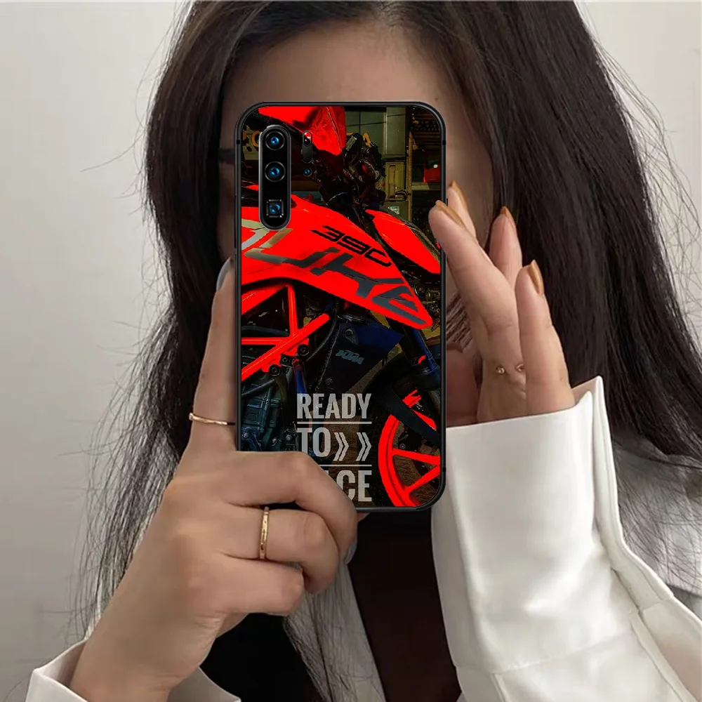 

Fashion Motorcycle Brand KT Phone Case For HUAWEI P 10 20 30 40 Pro Lite Smart Plus Z 2019 Nova 7i 5T black Hoesjes Fashion Back