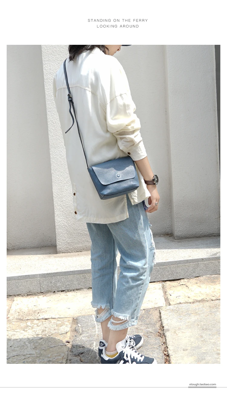 Дизайнерская Маленькая женская сумка-мессенджер из 100% натуральной кожи в стиле