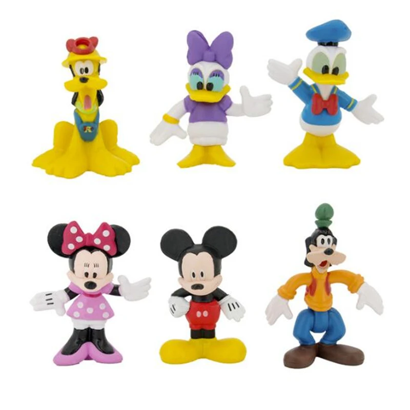 Дисней мультфильм фигурка куклы Микки Минни Маус Дональд Дак Гуфи торт Топпер
