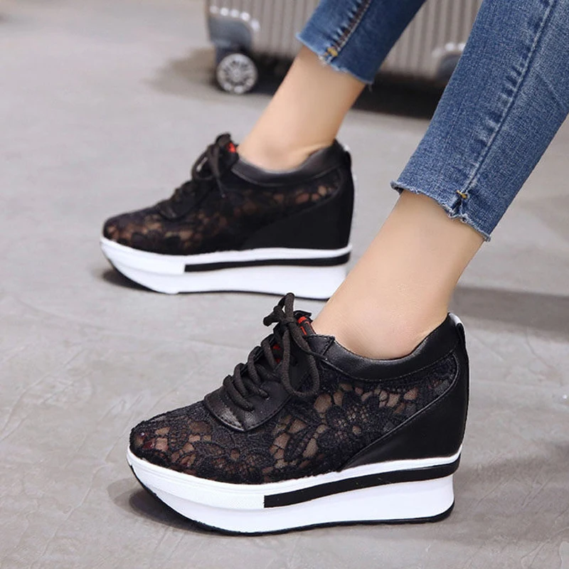 

Fashion Women's shoes sneakers women shoes platform sneakers casual shoes women wedges platform shoes mesh breathable basket