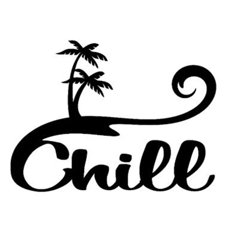 Черная/Серебристая забавная наклейка на автомобиль с изображением охлаждающих