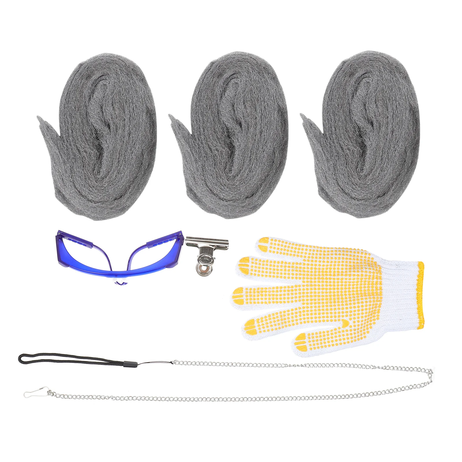 

1 Set Steel Wire Wool Polished Cotton Against Rodents Steel Wire Wool with Tools