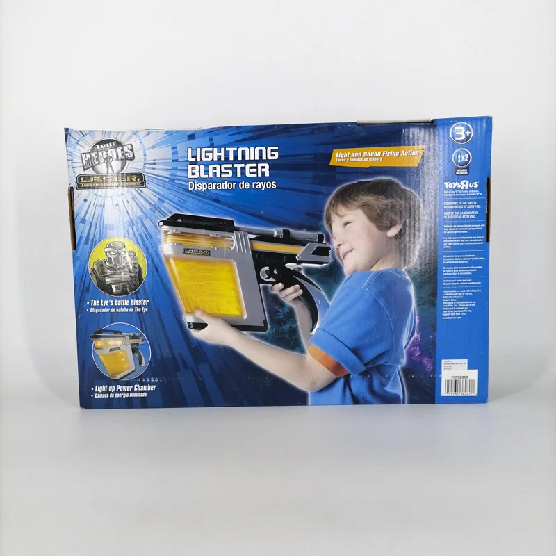 

Heroes True Battle Lightning Blaster Light Sound Effects Disparador De Rayos Power Chamber Boy Birthday Gifts Gun Outdoor Toy