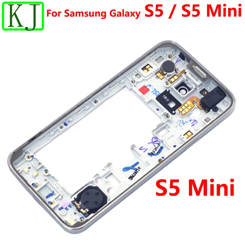 S5 средняя рамка Корпус для samsung Galaxy S5 Mini i9600 G900 G800 ЖК средняя пластина рамка