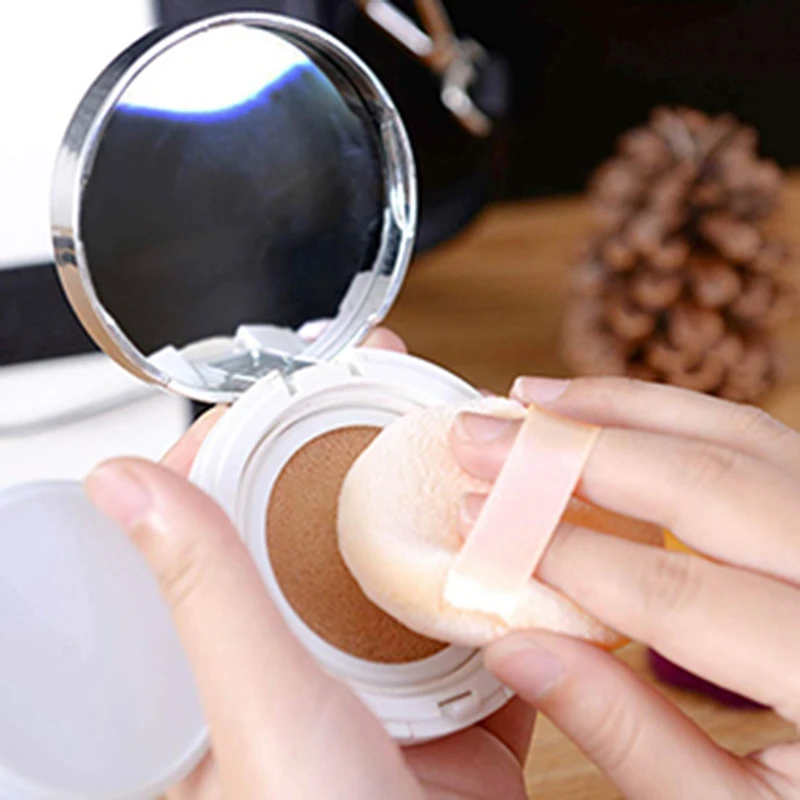 Пуховая пуховка из чистого хлопка для рассыпчатой пудры минеральная пудра