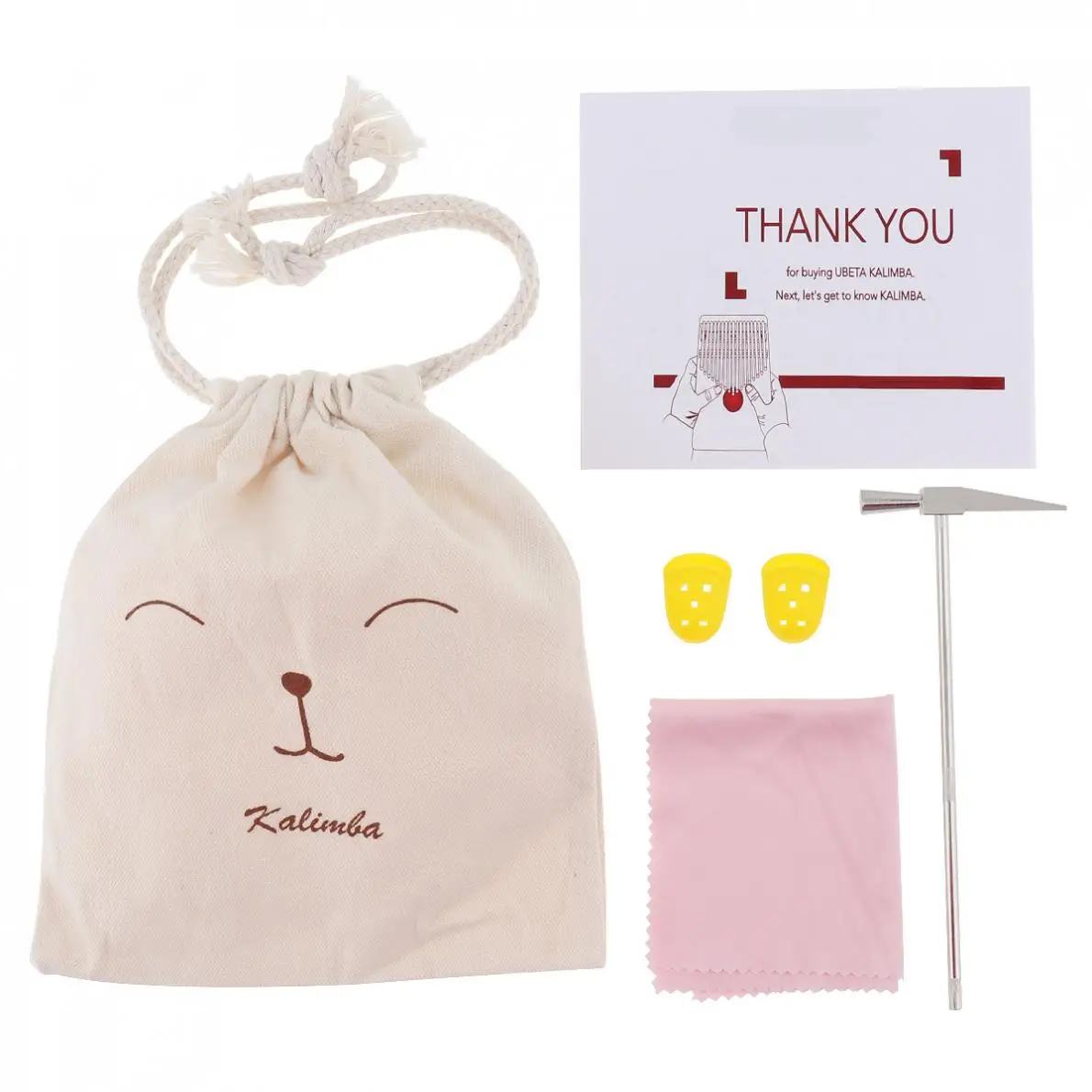 

17 Key Kalimba Crystal Transparent Face Shape Thumb Piano Mbira with Tuning Hammer