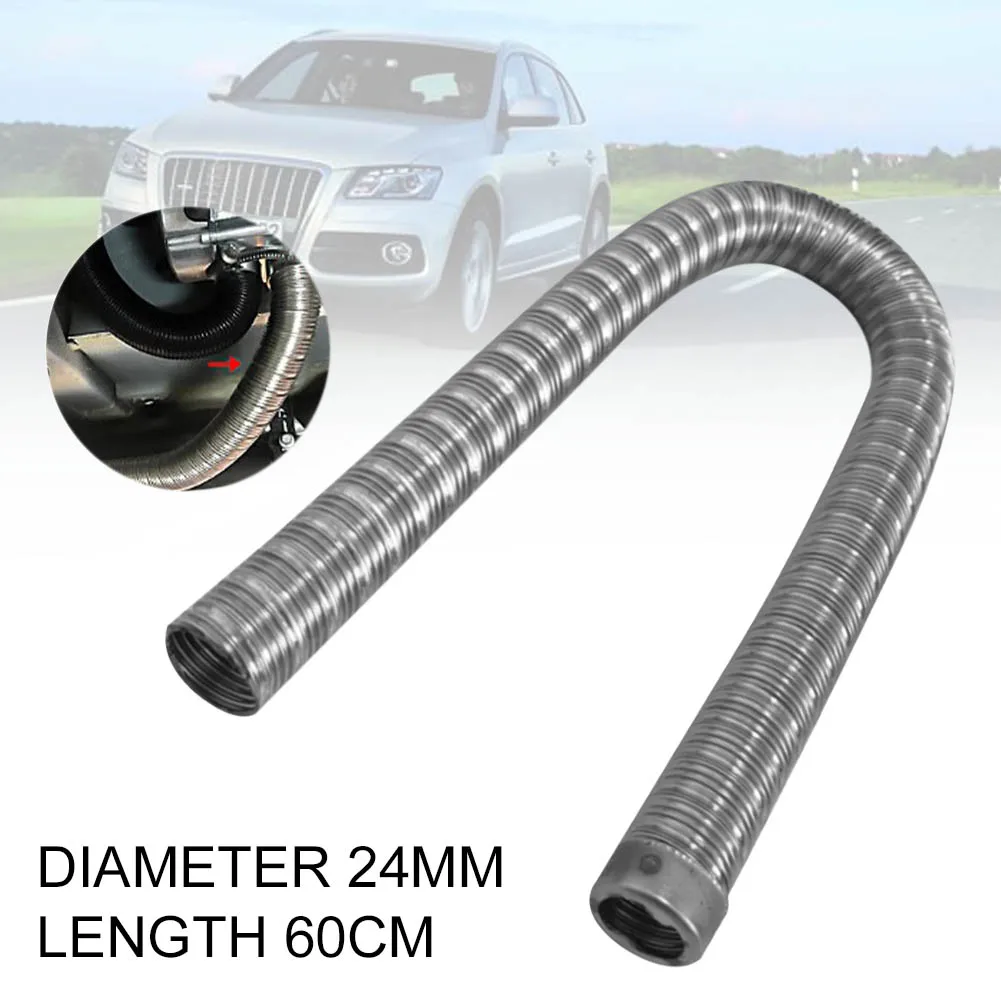 

Hot Sell Stainless Steel Parking Air Heater Exhaust Pipe 60cm*24mm Double-Walled Diesel Heater Exhaust Pipe Diesel Gas Vent Hose