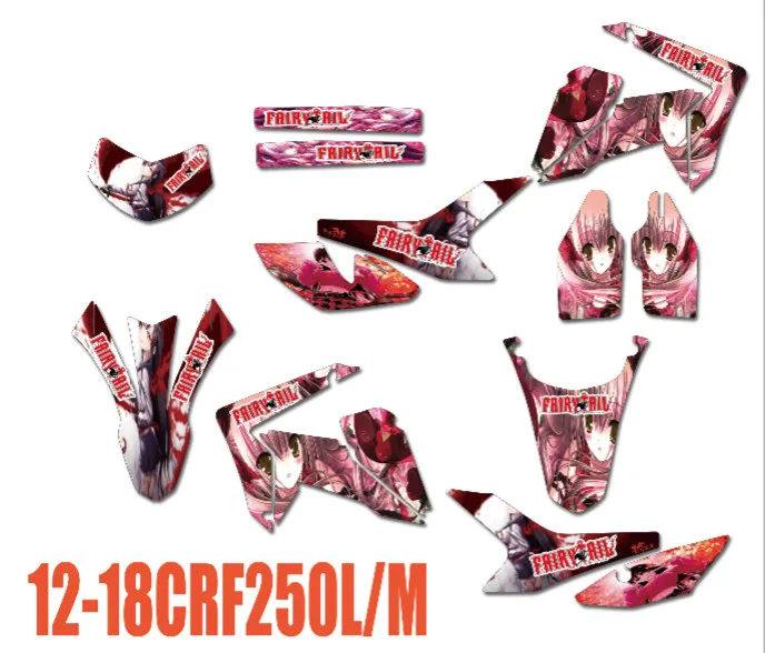 Полный Графика наклейки на заказ с номером для Honda CRF250L CRF250M 2010 2011 12 13 14 CRF 250L/м