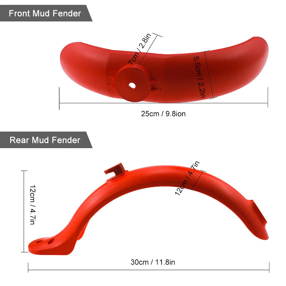 

Scooter Fender Rear Front Mud Guard Fenders Set Mudguard Tyre Splash For Xiaomi M365 Electric Scooter Parts Accessories