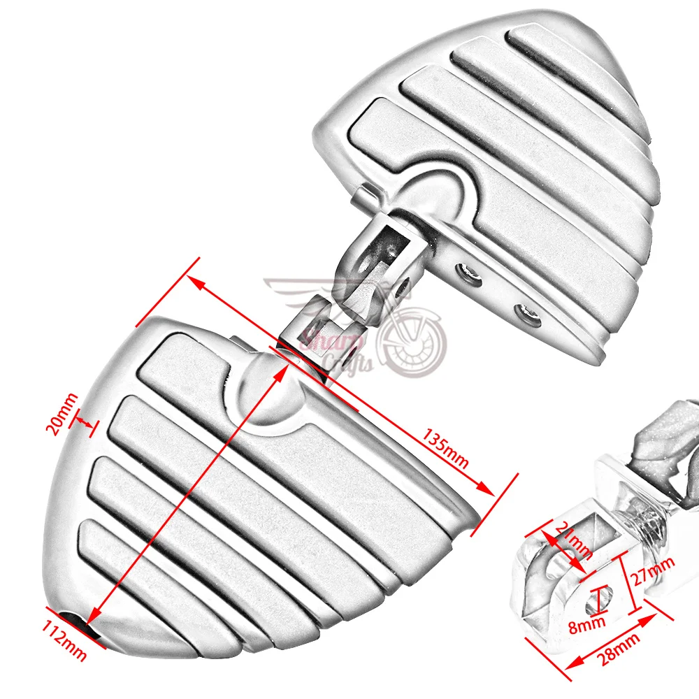 Аксессуары для мотоциклов переднего водителя резиновый коврик ножной подножки