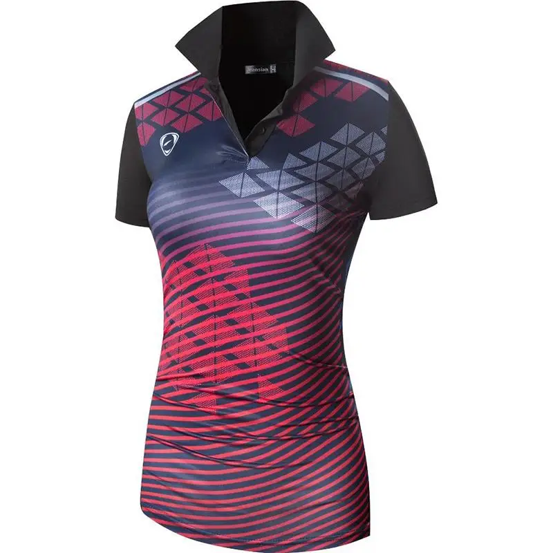 

Jeansian Женская Повседневная Дизайнерская футболка с коротким рукавом, футболки, черный SWT291 для гольфа, тенниса, бадминтона