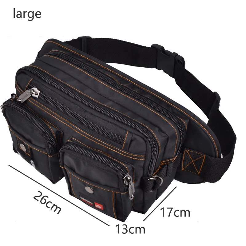 

Men Chest Pack Waterproof Waist Bags Large Capacity Fanny Pack for Men Multifunction Phone Pouch Oxford