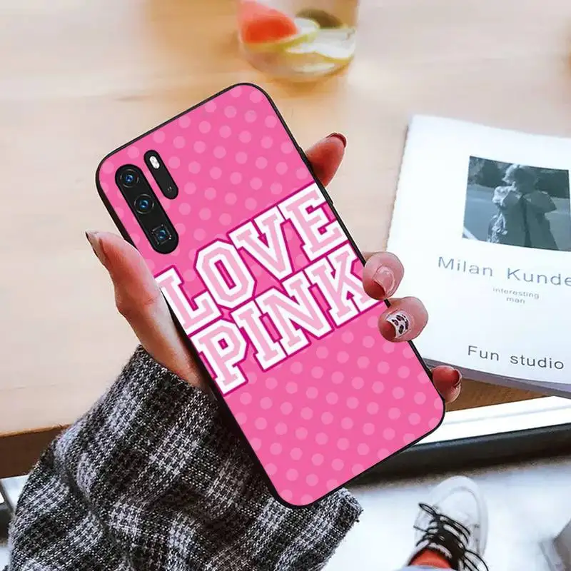 

love pink pattern Phone Case For Huawei honor Mate P 9 10 20 30 40 Pro 10i 7 8 a x Lite nova 5t