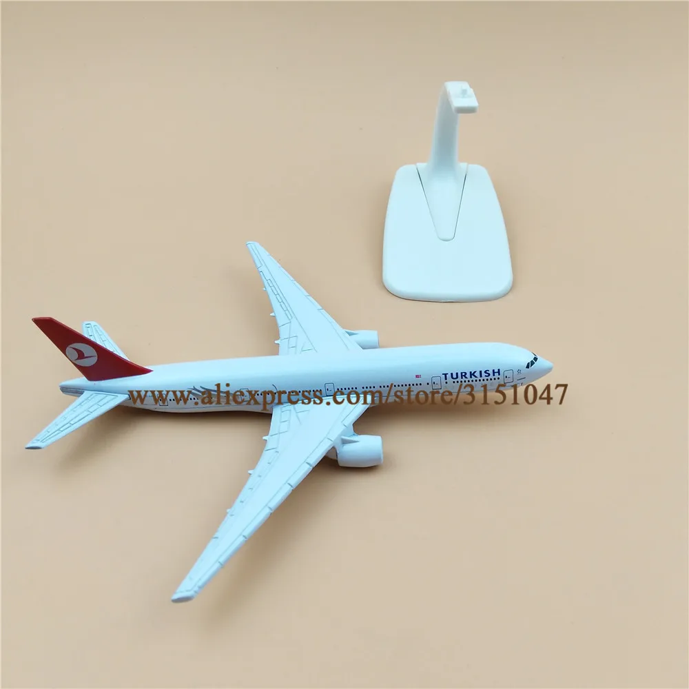 Модель самолета 16 см авиакомпании Турецкие авиалинии B777 модель Боинг 777 из