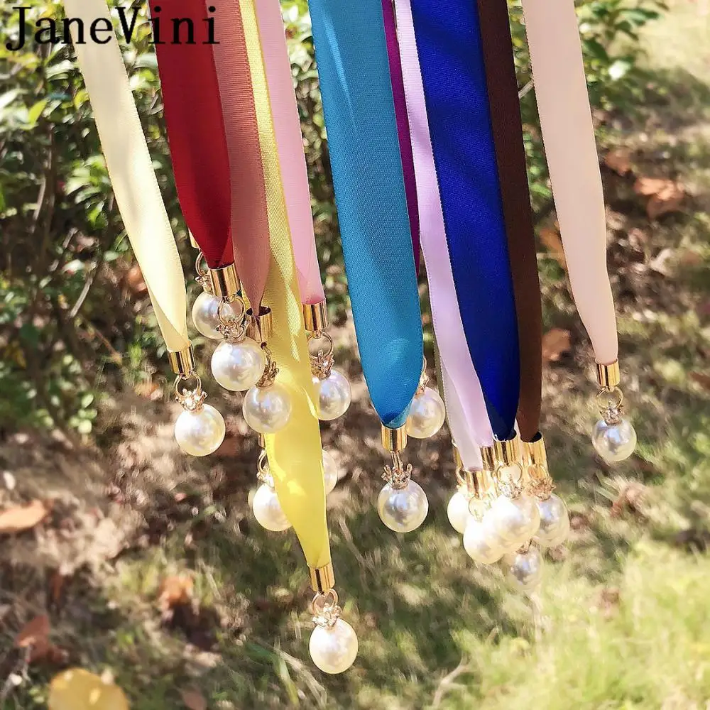 JaneVini Riem Свадебные ремни для беременных женщин жемчужные свадебные платья