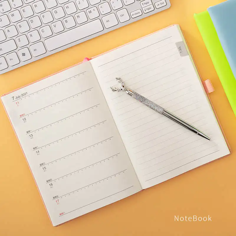

EZONE 2021 Calendar Schedule Notebook 128 Pages A5 Efficiency Manual Calendar Notebook Office Supplies Journals Stationery