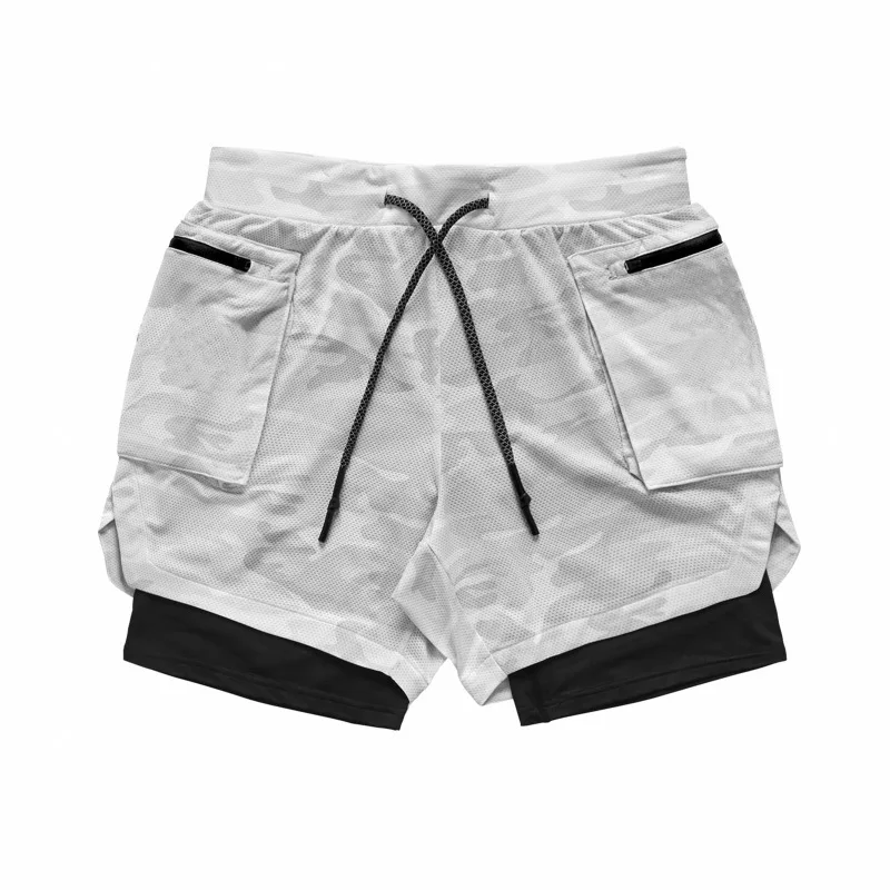 

2020 men's casual sports shorts gym fitness exercise shorts men summer outdoor training running shorts double-layer Sweatpants