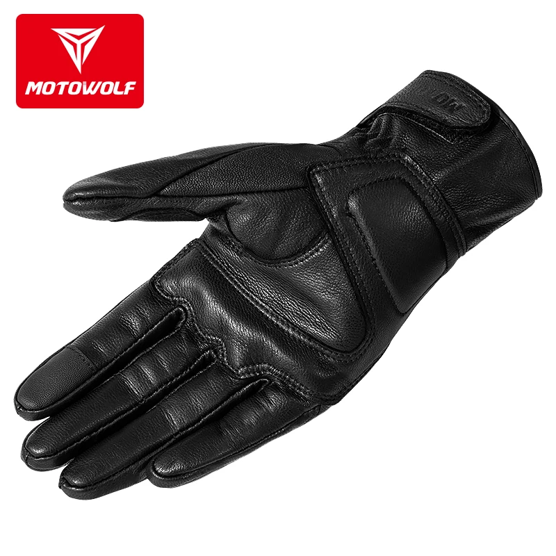 

MOTOWOLF Motorcycle Gloves Leather Summer Breathable Guantes Moto Motocicleta Protective Gears Motocross Motorbike Gloves