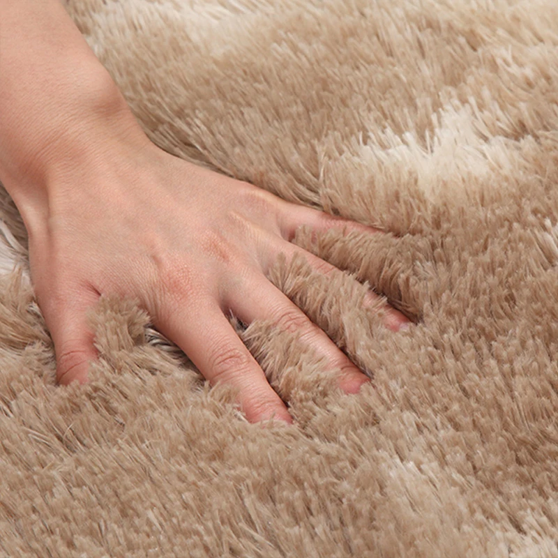 

KAKURI Carpet Tie Dyeing Plush Soft Carpets For Living Room Bedroom Anti-slip Floor Mats Bedroom Water Absorption Carpet Rugs