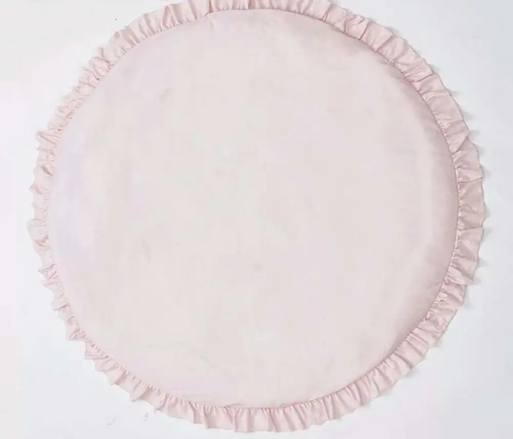 100 см однотонные детские игровые коврики для новорожденных мягкий хлопковый