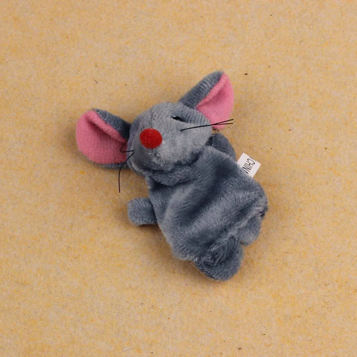 2 шт. мягкая Игрушка в виде мышонка пальчиковая кукла для младенцев Детская