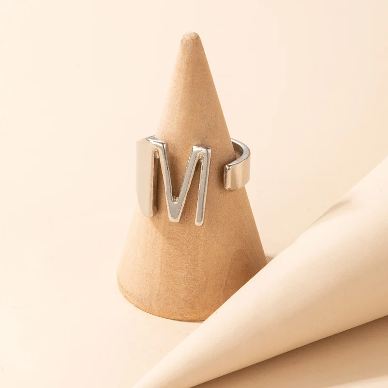 docona Bohemia Letters Open Rings for Women Geometric Metal Alloy Adjustable Finger Ring Female Party Jewelry Kольца 17853 |