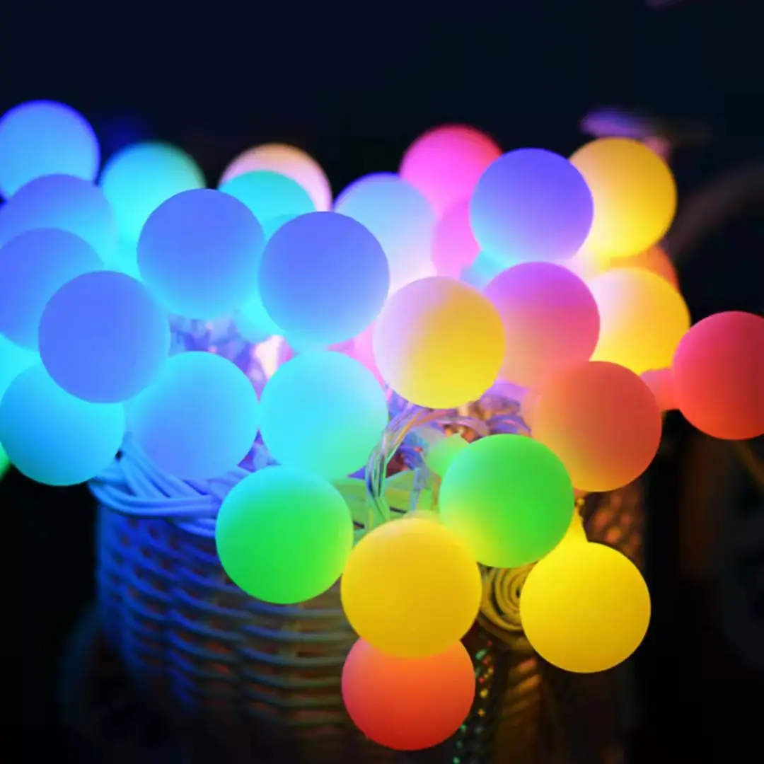 Solar String Lights Outdoor Solar Bubble String Lights Fairy Lighting for Patio Lawn Garden Wedding Party Christmas Decoration