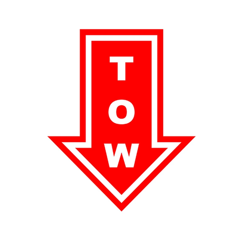 

Creative Tow Hook Arrow Car Stickers Vinyl Accessories Motocross Decal Car Window Reflective Car Styling PVC 13cm X 10cm