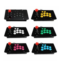 new fully customized pc usb 810 buttons arcade joystick wired games controller acrylic artwork panel computer gaming joystick