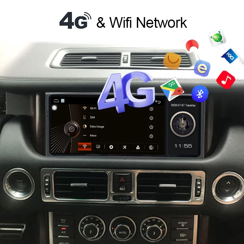 

For Land Range Rover 2002 - 2012 Car Radio Player Auto GPS Navigation Stereo Android 10 Octa Core 6+128G