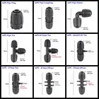 2 шт 16 мм орошение PE трубы соединители ЗАМОК гайки садовый водный соединитель сельскохозяйственный трубопровод для полива шланга фитинги трубные соединения