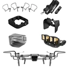 Набор аксессуаров для DJI Mavic Air 2, 6 шт., в том числе защита пропеллера 2-в-1 со складным шасси, усилитель сигнала, крышка объектива