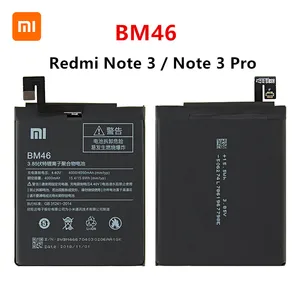 xiao mi 100 orginal bm46 4050mah battery for xiaomi redmi note 3 note 3 pro bm46 high quality phone replacement batteries free global shipping