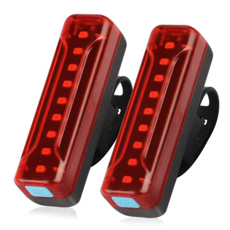 

2 Pcs USB Rechargeable Bike Tail Light,1200 MAh Ultra Bright LED Rear Bicycle Taillights,5 Light Mode Options