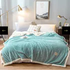 Зимнее домашнее одеяло, утолщенное теплое флисовое покрывало для дивана из кораллового флиса, офисные одеяла одеяло s, одеяло