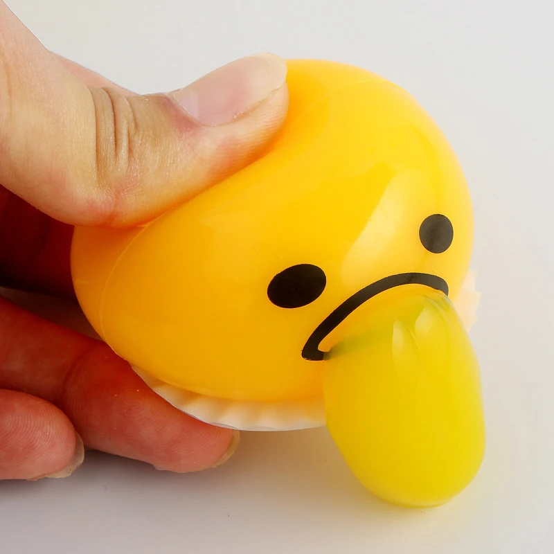 

Vomiting Egg Yolk Anti Stress Toys Lazy Yolk Brother Decompression Creative Prank Gifts For Kids Funny Toys Novelty Toy